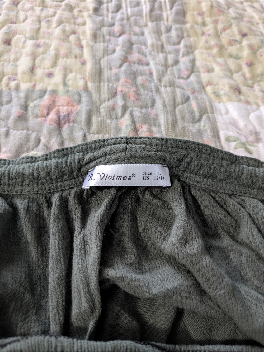 Smocked Halter Maxi Dress in Olive Green - Picture 3 of 3